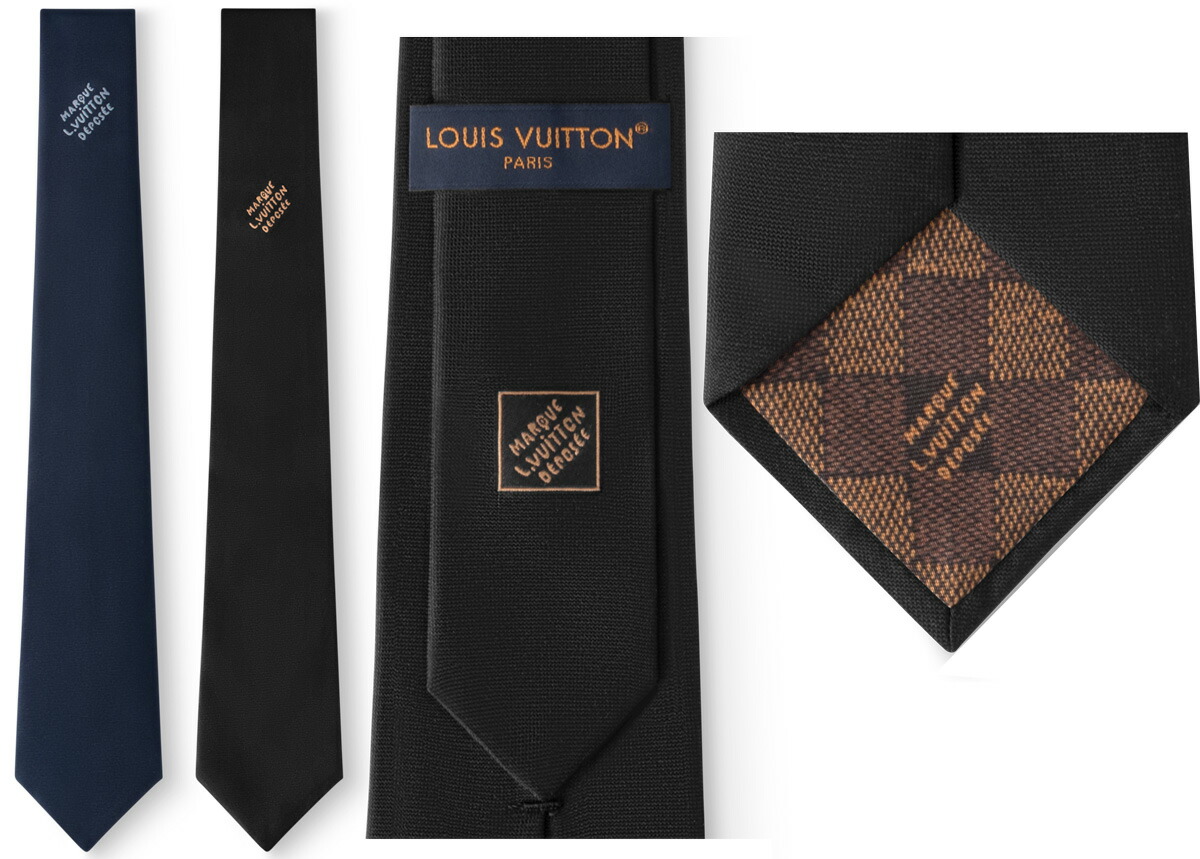 ルイヴィトン 高級シルクネクタイ 全面LOUIN VUITTON ブラウン