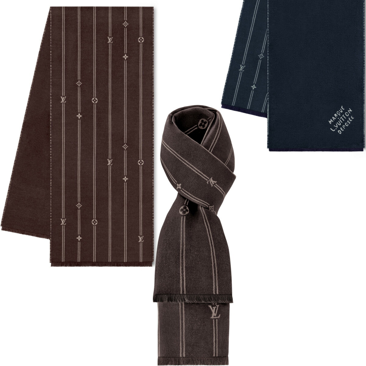 楽天市場】ルイヴィトン ショール 140 LV × YK インフィニティ ドット