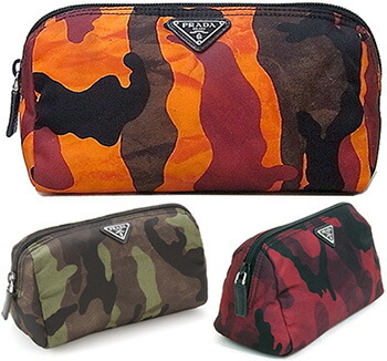 Kaminorth Prada Cosmetic Pouch Wristlet Triangular Prada Cosmetic Pouch Wristlet