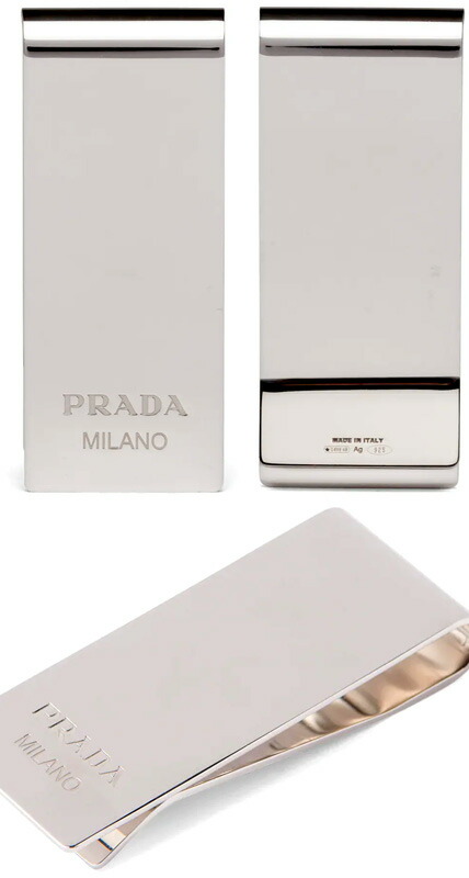 PRADA プラダ 【87%OFF!】 メンズスターリングシルバー925 マネークリップ札はさみ レタリングロゴ シルバー 紙幣ビルクリップ ビルウォレットMILANO MONYCLIPF0118SL PRADA プラダ 流行に 87%OFF メンズスターリングシルバー925 マネークリップ札はさみ レタリングロゴ シルバー 紙幣ビルクリップ ビルウォレットMILANO MONYCLIPF0118SL