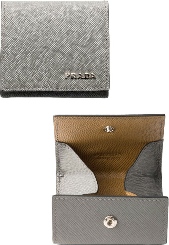 【美品】PRADA サフィアーノレザー メタルロゴ スクエア型 コインケース 楽天市場】プラダ PRADA 財布 コインケース 2MM003 QHH ネロ