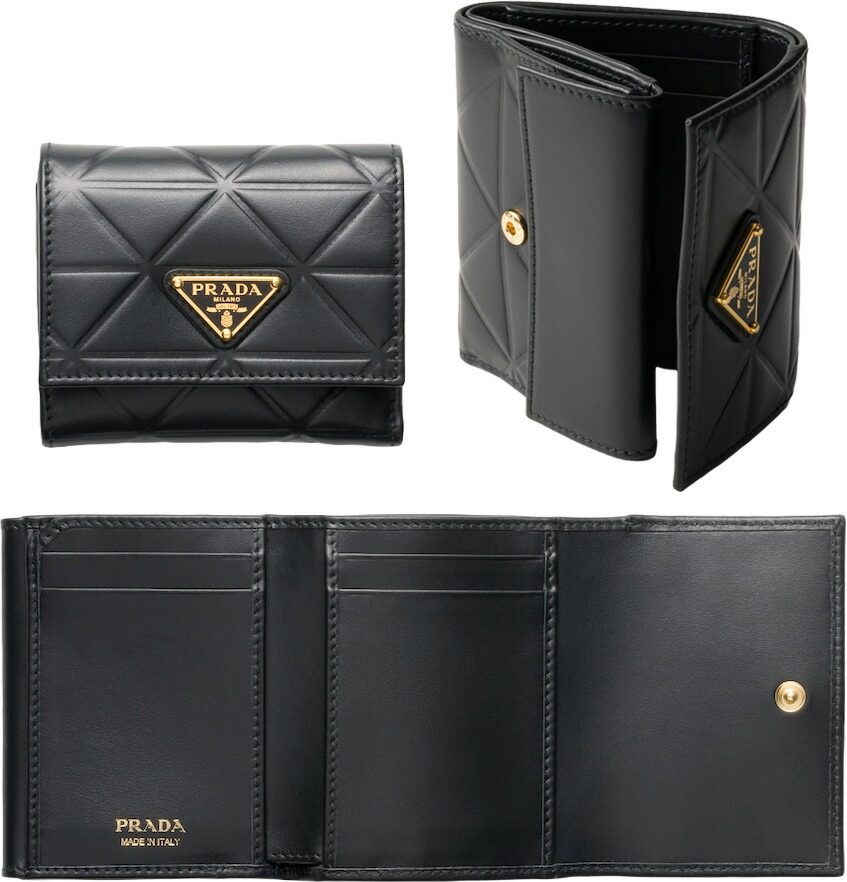 楽天市場】プラダ PRADA 財布 三つ折り財布 1MH021 QWA フォーコ