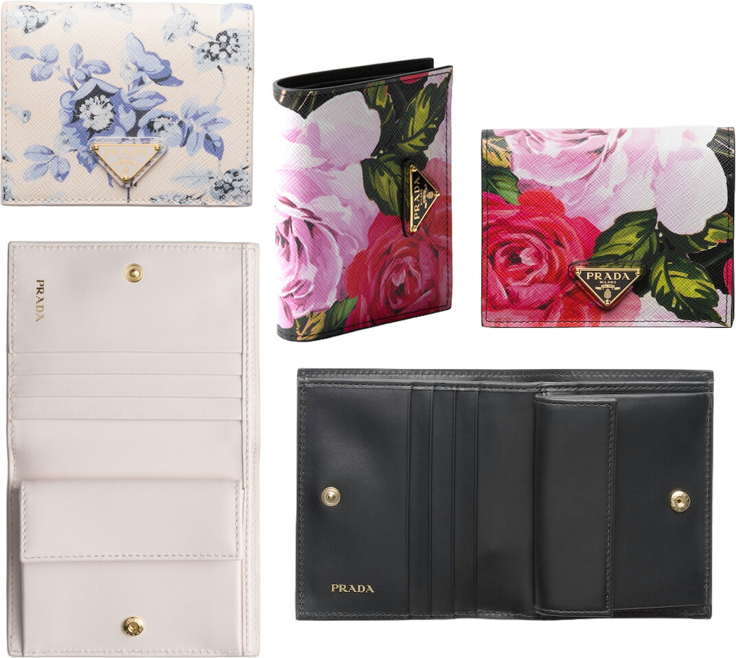 G370 美品 M プラダ イタリア製 花柄 サイドファスナー レディース 楽天市場】PRADA プラダ レディースファスナー小銭入れ付き二