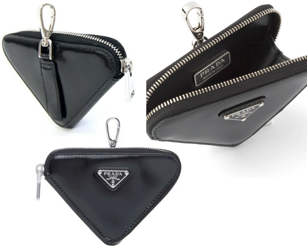 楽天市場】PRADA プラダ 三角ロゴプレートフック＆キーリング