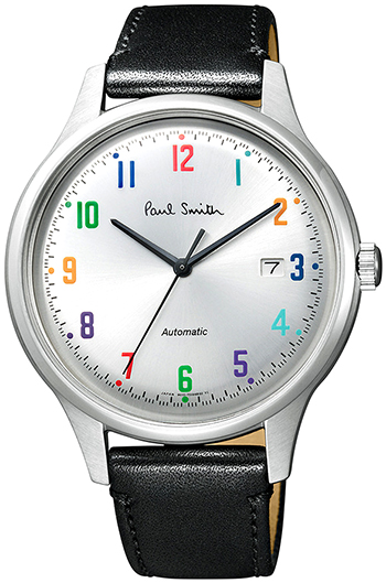 【楽天市場】Paul Smith watch 日本製機械式ムーブメント腕時計ポールスミス シンプルモダンウォッチカーフレザーベルトシルバー×
