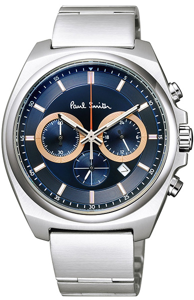 【楽天市場】Paul Smith watchポールスミスウォッチメンズ クロノグラフ腕時計ダークネイビー×ピンクゴールドステンレススチール