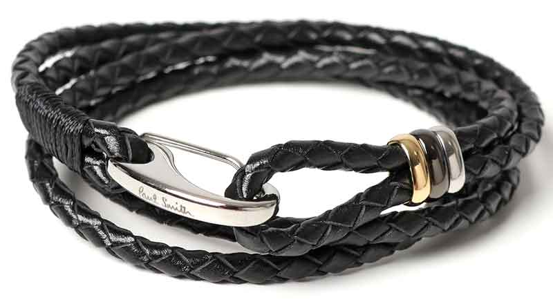 楽天市場 Paul Smith ポールスミスコレクションイントレチャート2連メッシュレザーブレスレットダークネイビー ダークブラウンオーパルロゴ刻印バックルアンティークシルバー シリンダーフックブラック 2連390dbr190nv Collectionleather Bracelet Kaminorth