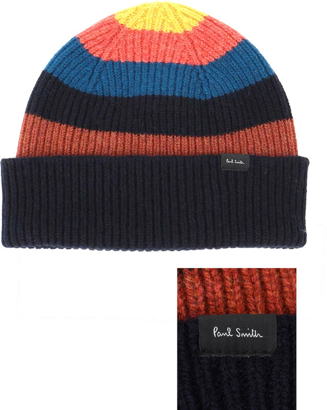 ポールスミスPaul Smithゼブラパッチ ニットキャップ 黒 新品 楽天市場】ポールスミス（Paul Smith) ゼブラパッチ ニット