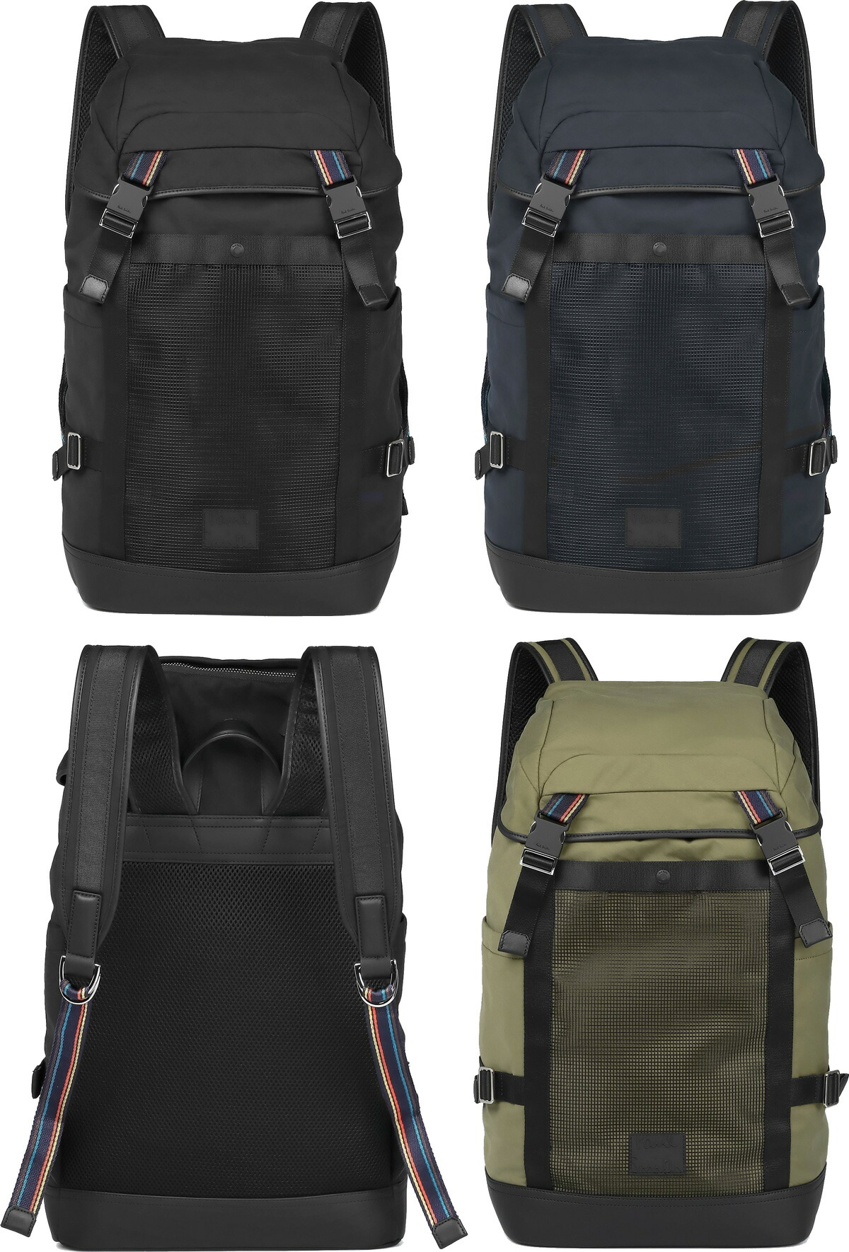 【美品】PaulSmith カラーフラッシュ リュック フロントポケット ラインアクセントメッシュポケットリュック – GIRLS CRUSH