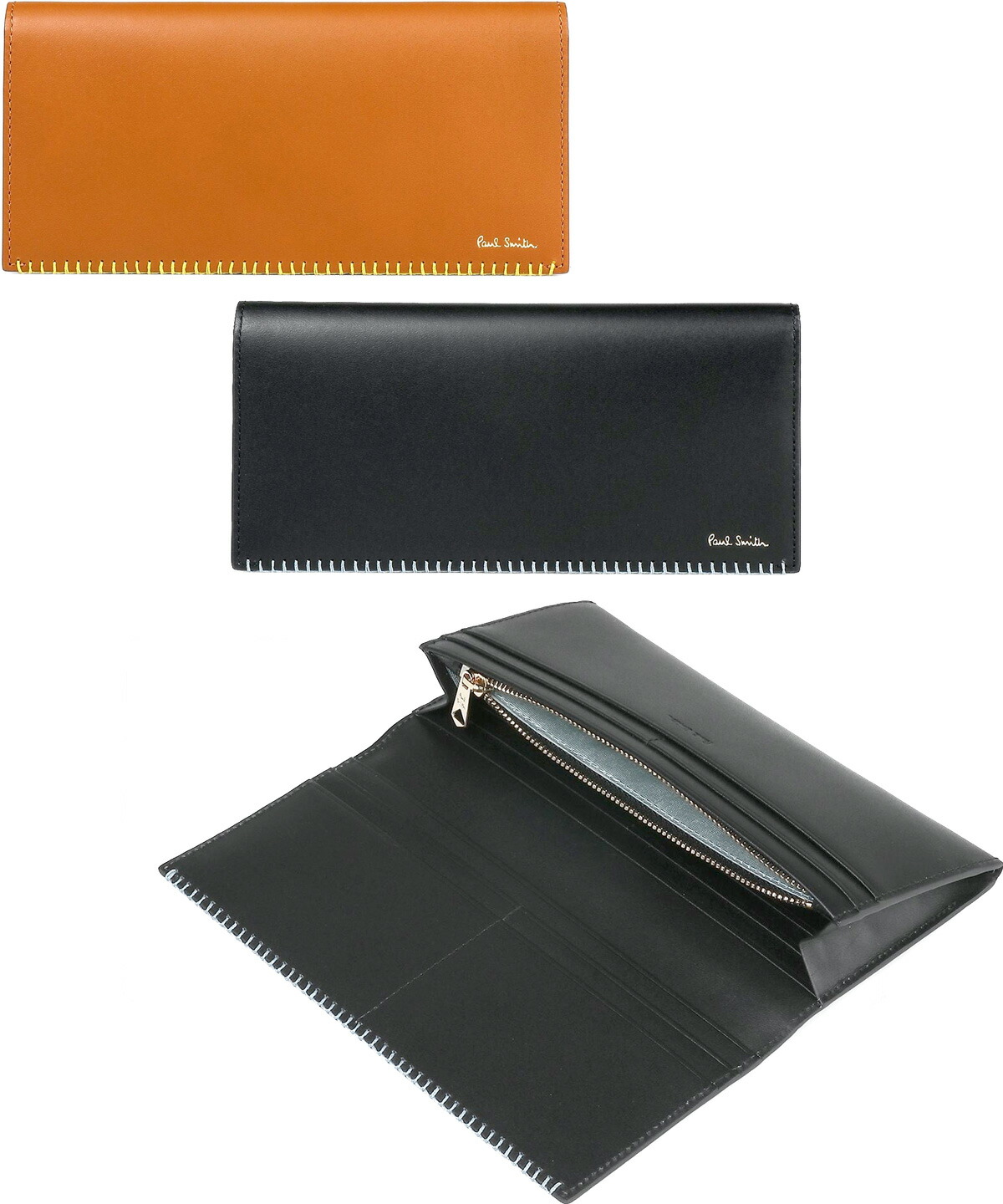 楽天市場】質屋 長財布 Paul Smith ポールスミス 二つ折り 財布