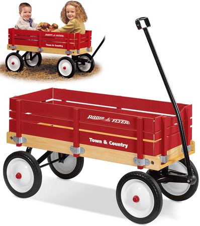 town and country radio flyer wagon