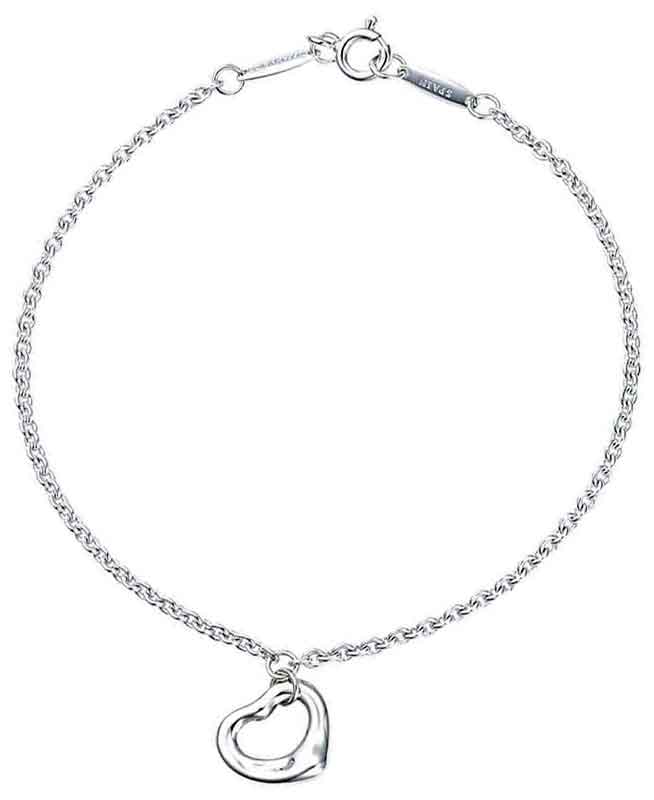 【Tiffany】 \ピンクパール付きティファニー/オープンハートブレスレット エルサ・ペレッティ™ オープン ハート ブレスレット ローズ
