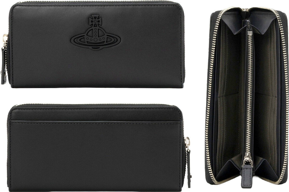 Vivienne Westwood\u003cBR\u003eヴィヴィアンウエストウッド\u003cBR\u003eメンズ ラウンドジッパー御釣り入れ付き添い人長紙入れ\u003cBR\u003e2座標軸ラインオーブロゴ\u003cBR\u003eインサイドポリッシュシルバー\u003cBR\u003e黒いことなめし革  うしろ側衣嚢\u003cBR\u003e牛皮 ORB ALUMINIUM LEATHER