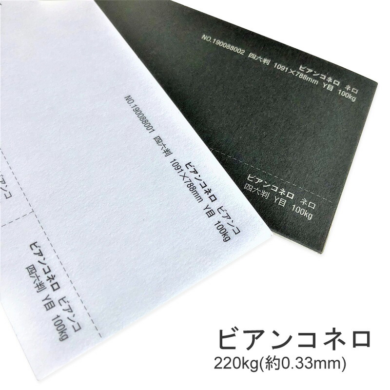 楽天市場 特殊紙 ビアンコネロf 2kg 0 33mm 選べる2色 ファンシーペーパー 印刷用紙 黒い紙 Kamiolshop 楽天市場店