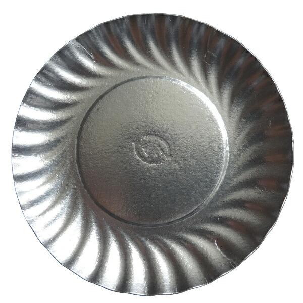 楽天市場】菊型 紙皿 シルバー（6号 140mm／7号170mm／8号190mm
