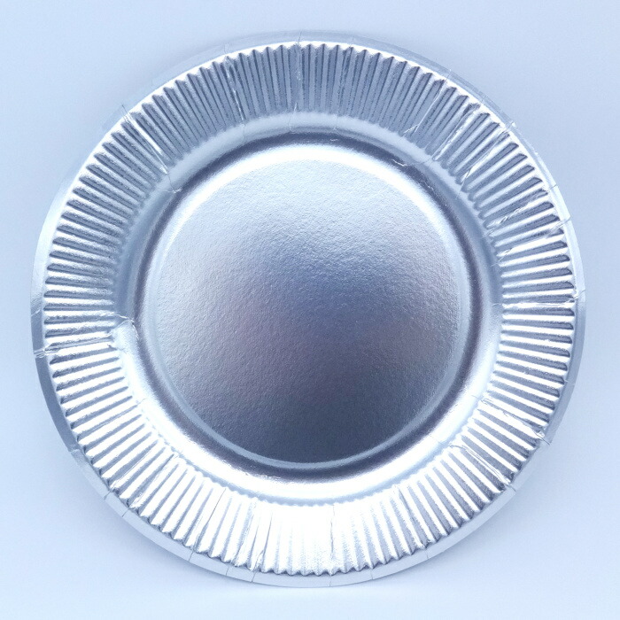 楽天市場】菊型 紙皿 シルバー（6号 140mm／7号170mm／8号190mm） 50枚