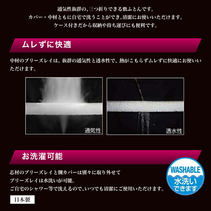 リバーシブル 洗濯可 カミシマリビングストア ボディテクトミツオリシキフトン 三次元立体構造 通気性 France 三次元立体構造 シングル 寝具 三次元立体構造ブリーズレイ使用で 通気性抜群のムレない寝装品 通気性 フランスベッド Sサイズ Bed