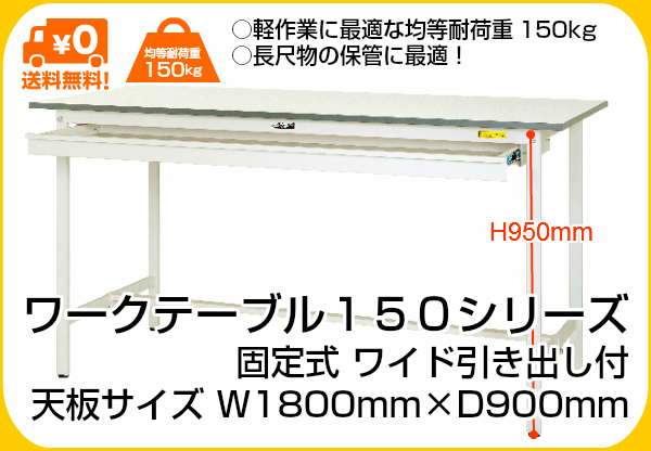 楽天市場】【山金工業】【YamaTec】ワークテーブル１５０シリーズ 固定