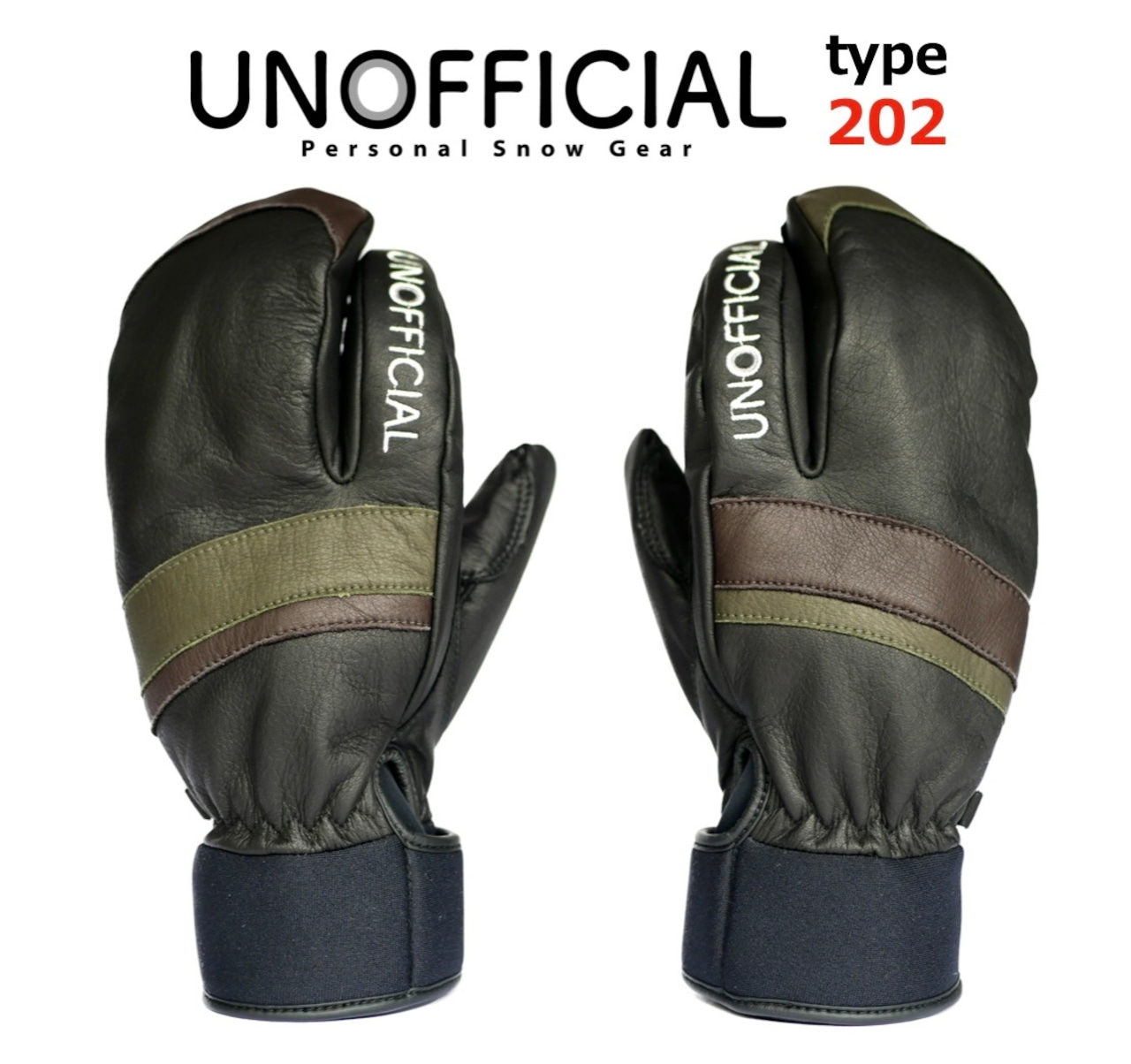 UNOFFICIAL type TRE-202 アンオフィシャル SNOW GLOVE 100% JapanMade 働きかける非対称的声遣い色つや 地球儀
