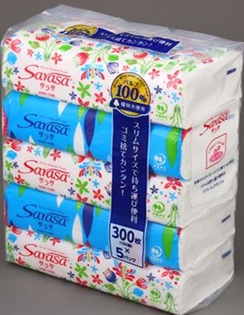 楽天市場 サラサ ソフトパックティッシュライト300枚 150組 5個入 18個セット 送料無料 まとめ買い Kamiyasan