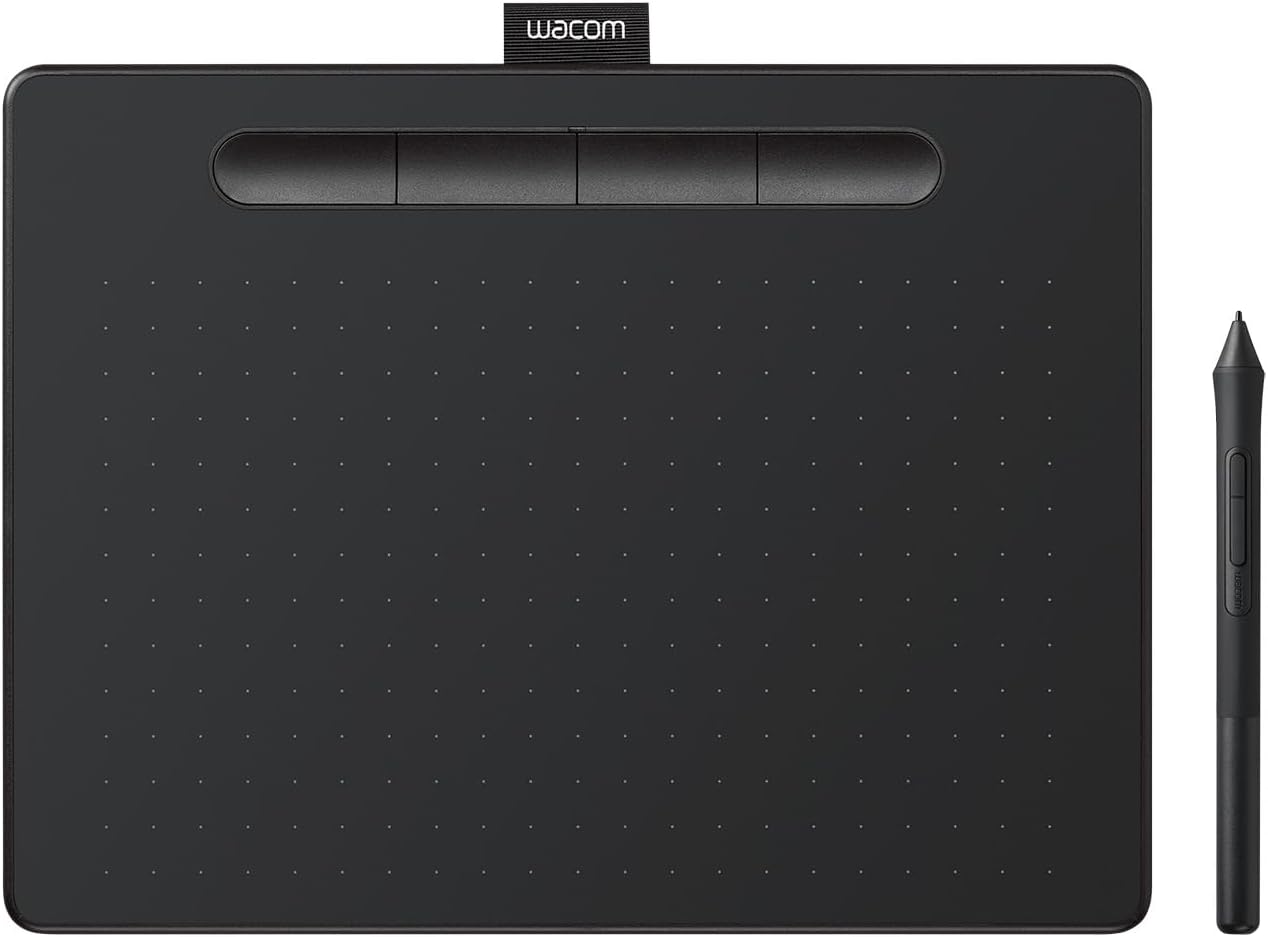 書き込み経口避妊薬 板ため桶 お美術家ソフトウエア付き添い人 黒 ワコム Wacom Intuos Medium 第一義的 CTL-6100/K2 Windows Mac Andoroid  Chromebook などのosに相応う