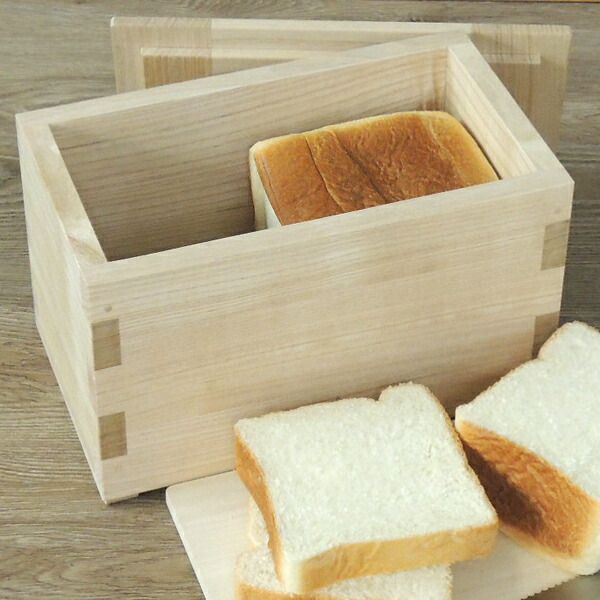 人気no 1 ブレッドケースパンケース 日本桐ブレッドボックス2斤用米櫃兼用可印籠合わせ蓋生成仕上新潟県加茂製純国産 極上 手作り 無垢 板厚15mm 食パン保存 おしゃれ ブレッドストッカー パンボックス