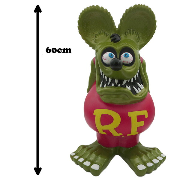 Rat Fink 特大フィギュア 貯金箱 60cm RAT FINK ファンコ ラットフィンク ジャンボコインバンク ブルー
