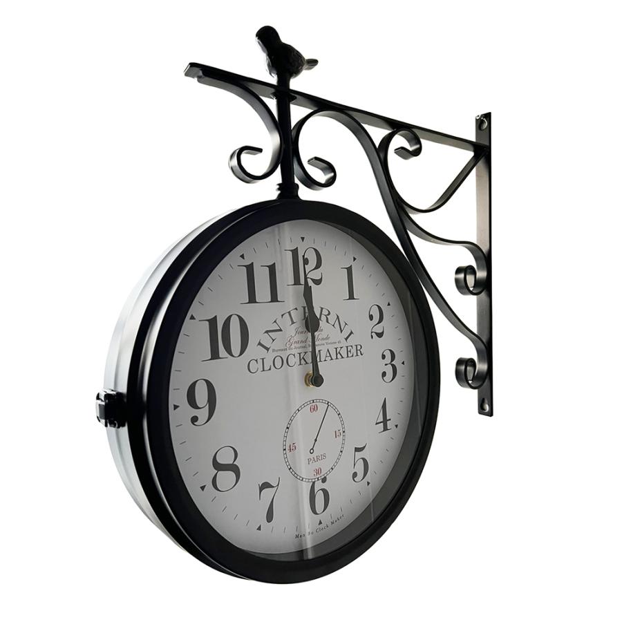 楽天市場】クラシック 両面電波掛け時計 電波時計 無音 プレゼント