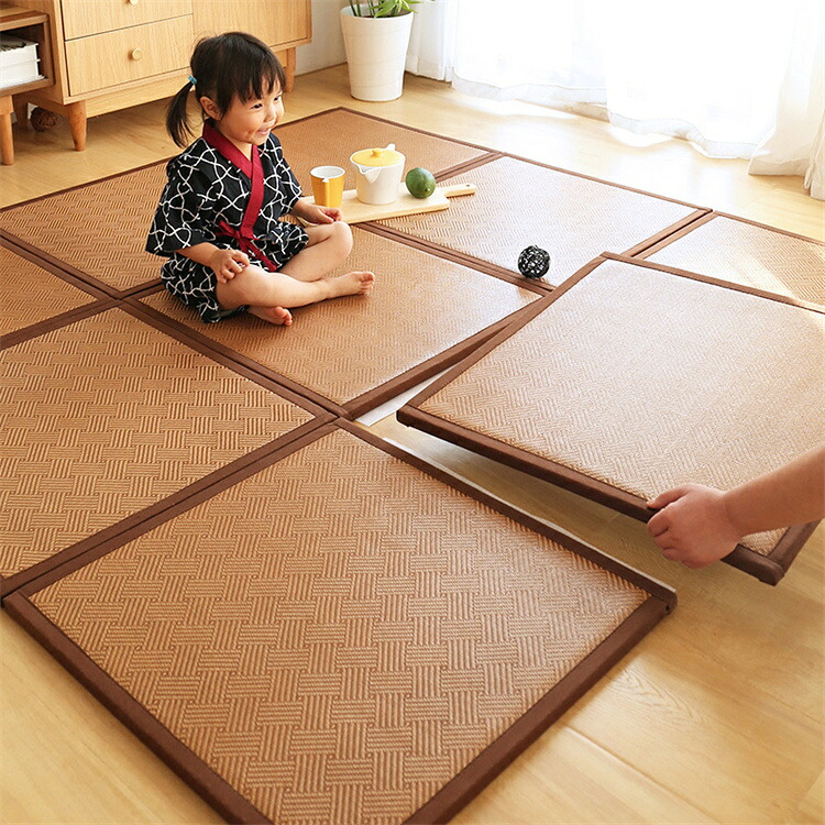 畳風合わせ目引っ敷き 60×180珊 PE 原料品防湿上滑り打ちきり 和風室内装飾用 雑貨 琉球畳大きさ 和室 ちびっ子 乳飲み子 もの言う花 造営 祝賀会 立ち会い場に傷をつけたくない方 おすすめ