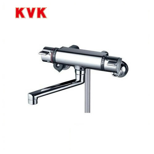 [KF800WTMB] KVK 浴室水栓 サーモスタット式シャワー 壁付タイプ フルメタルシャワーヘッド付 【送料無料】 おしゃれ