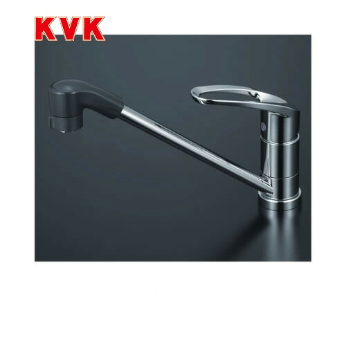 [KM5011TF] KVK キッチン水栓 流し台用シングルレバー式シャワー付混合栓 ワンホールタイプ 【送料無料】 おしゃれ