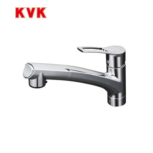 [KM5021ZJT] KVK キッチン水栓 流し台用シングルレバー式シャワー付混合栓 ワンホールタイプ 寒冷地用 【送料無料】 おしゃれ