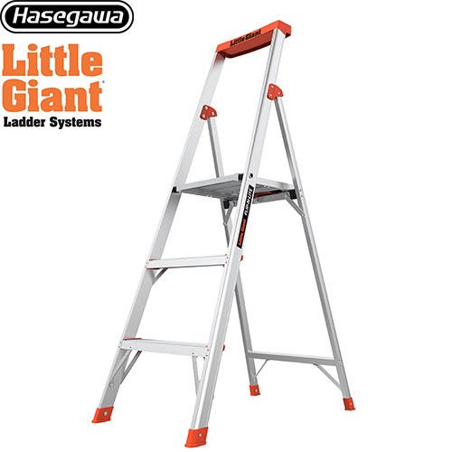 [LG-15273] Little Giant　フリップエヌライト 長谷川工業 はしご・脚立 段数：3段 最大使用質量：136kg 折りたたみ収納可 【送料無料】【直送 代引・土日祝配送・時間指定 不可】｜関西トリカエ隊店