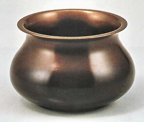 楽天市場】【茶器/茶道具 建水】 唐銅（唐金） エフゴ型（餌畚型） 中