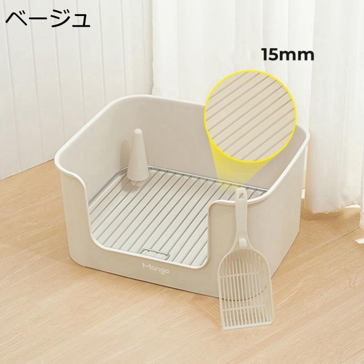 【早め者制覇！600円OFF SALE押さえる＋SSP5倍で超お得】犬室内用便器犬砂室内用便器ボックス席犬用室内用便器お手掛け広広とした奥行きのある室内用便器柱付き添い人はみ出し押しとどめる犬用トイレボックスステンレス網小型犬中型犬マーキングロッド付き添い人水しぶき押しとどめる上滑り打ちきり飛び散り押しとどめる