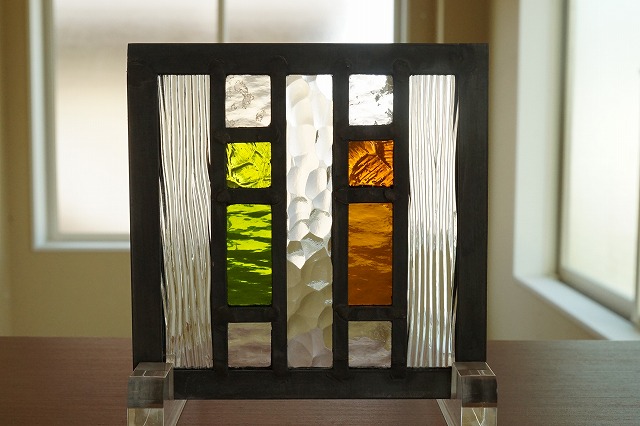 ステンドグラス　パネル　インテリア　オブジェ　窓　ドア　お家 送料無料 ステンドグラス パネル 建築 窓 ドア 桜 : ステンド