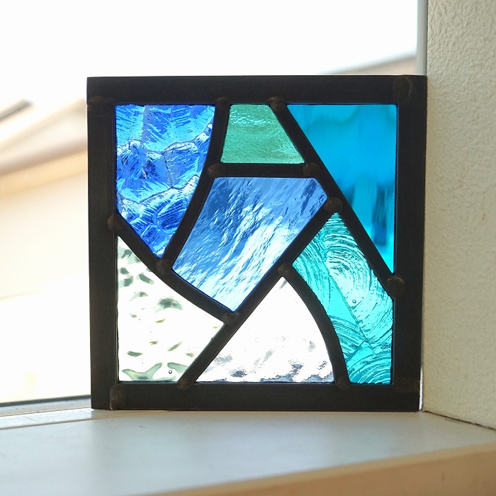 楽天市場】ステンドグラス パネル 住宅用 19のスクエア ブルーグリーン 楽天市場】ステンドグラス パネル 住宅用 19のスクエア ブルーグリーン