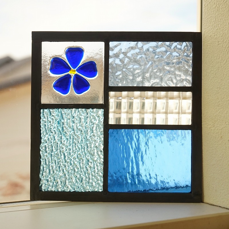 楽天市場】ステンドグラス パネル 住宅用 5つのガラスMIXフュージング