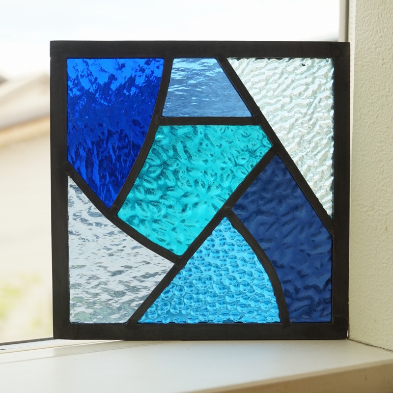 楽天市場】ステンドグラス パネル 住宅用 5つのガラスMIX