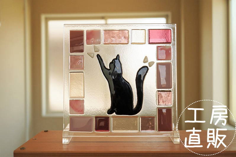 楽天市場】ステンドグラス パネル 住宅用 三毛猫 18cm×18cm 楽天市場】ステンドグラス パネル 住宅用 三毛猫 18cm×18cm