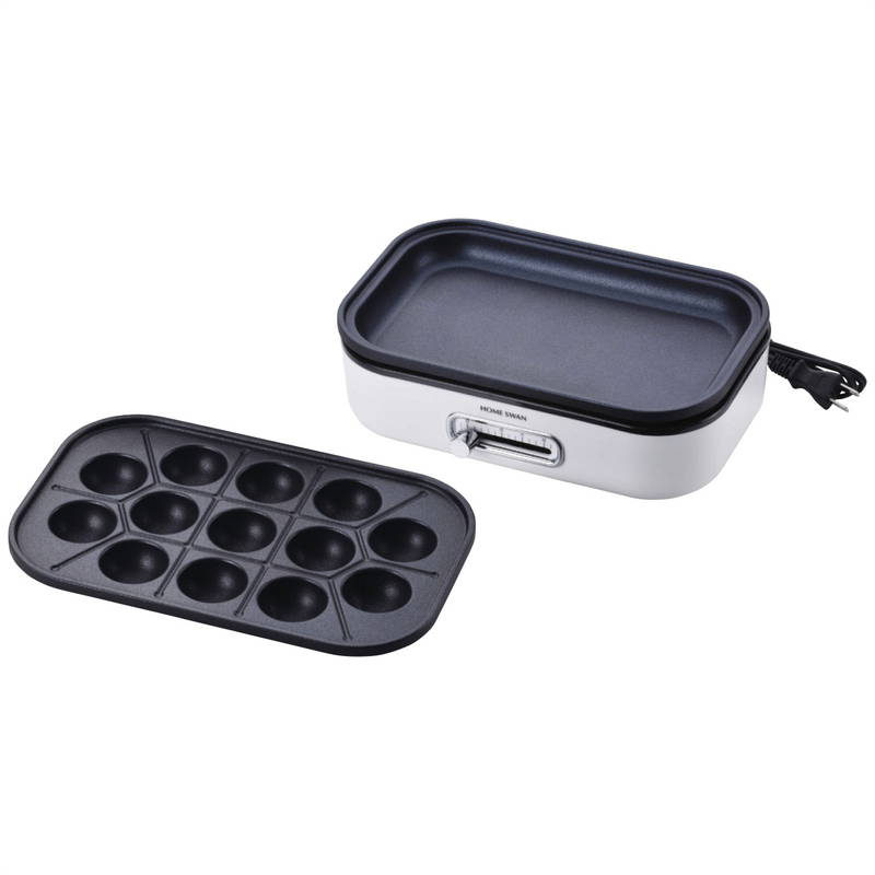 新津興器 ホームスワン ソロホットプレート(たこ焼きプレート付)