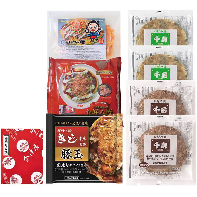 お好み焼きたこ焼きセット 8食 ギフト プレゼント お中元 お歳暮 内祝い