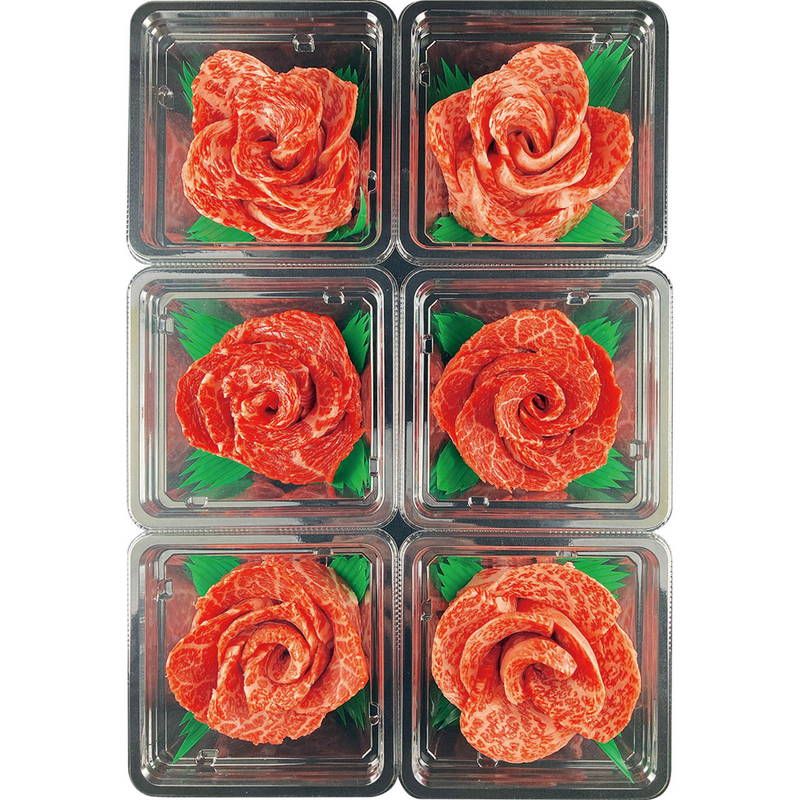 母の日 ギフト 食べ物 萬野和牛meat flower6個セット
