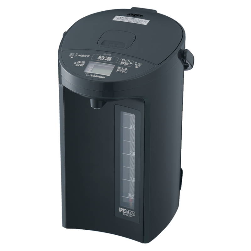 電気ポット 4L 象印 VE電気まほうびん 保温 湯沸かし 蒸気セーブ 電動給湯 CV-GD40-BM ソフトブラック｜kanaemina