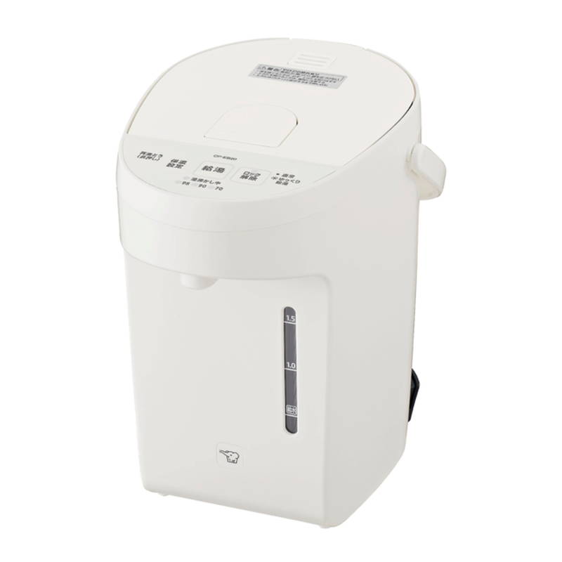 電気ポット 小型 2L 象印 まほうびん保温 3段階保温設定 蒸気セーブ 電動給湯 CP-EB20-WA ホワイト