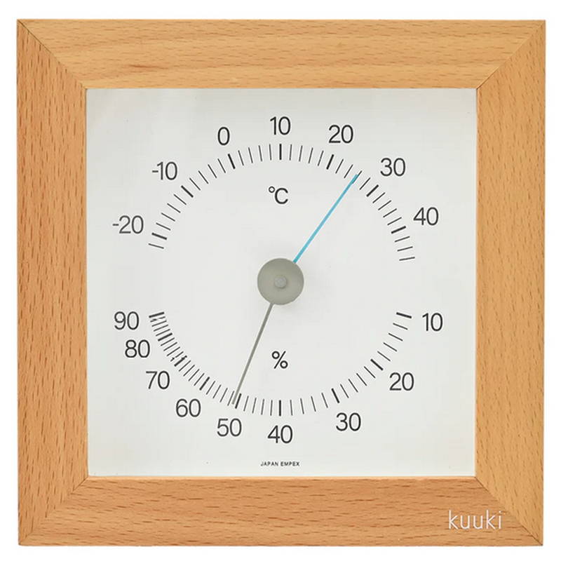 楽天市場】温湿度計 木製 【 温湿度計 TM 快適表示付き】 ササキ