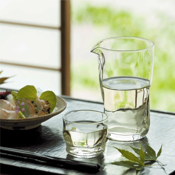 グラス 片口カラフェ ピッチャー オープニング 冷酒 人気ブランド 日本酒 てびねりフルード ガラス製 460ml 3個セット 日本製
