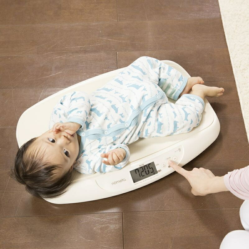 乳飲み子の体量計 タニタ TANITA 含ませる量役立つこと付き添い人もの言う花規模 象牙色