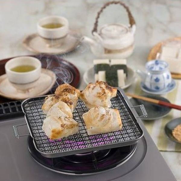 楽天市場】こんがり もち焼きセラミック 焼き網 直火専用 竹原製缶