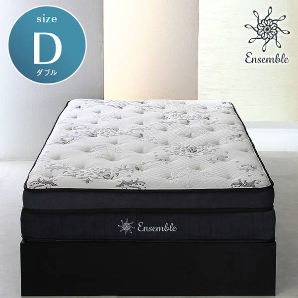 楽天市場】マットレス ダブル 単品 腰痛 ポケットコイル 厚さ24cm 白